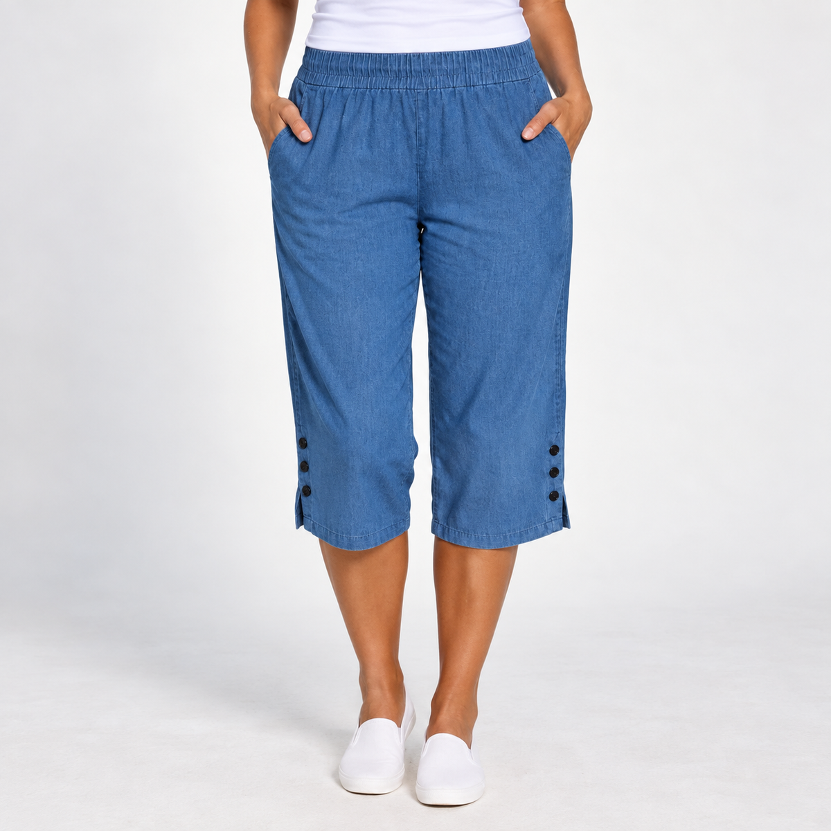 Tessa | Relaxed Cotton Capri Pants
