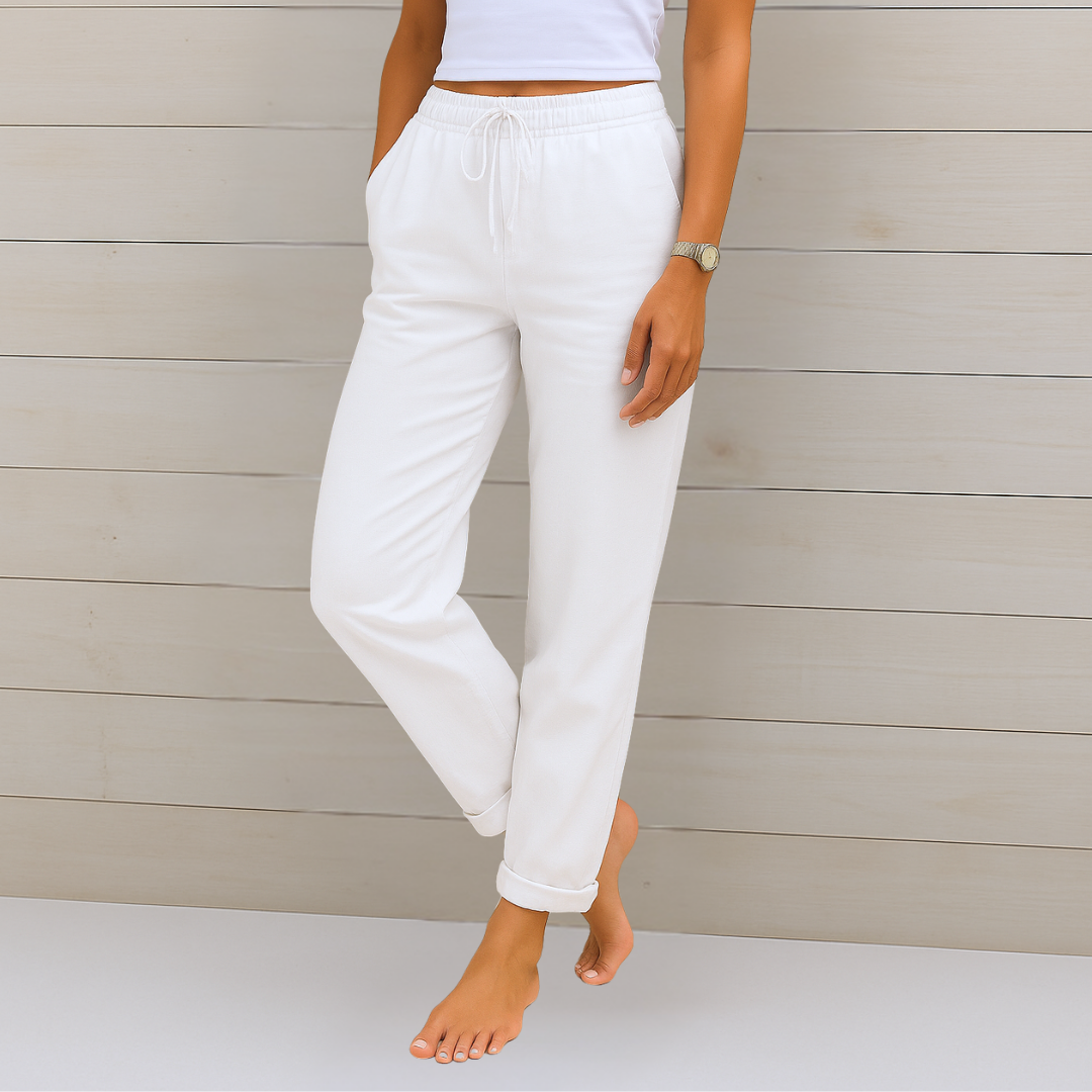 Adrianna Premium Linen Stretch Trousers