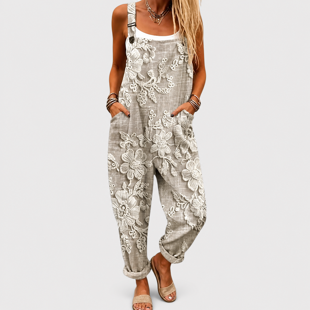 Sheryl | Relaxed Patterned Jumpsuit