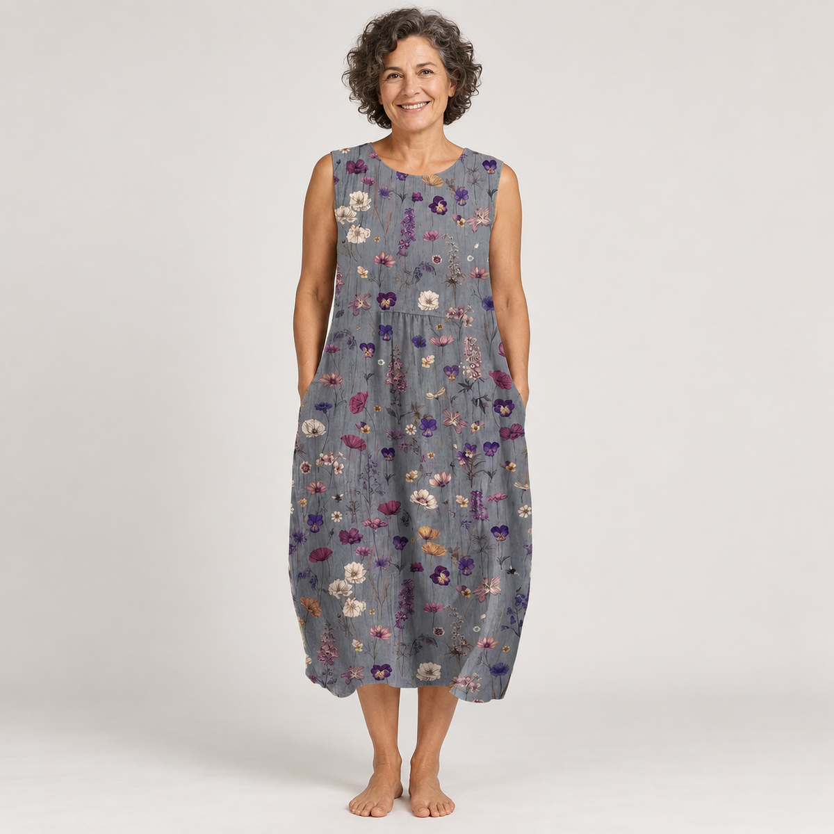 Delphine | Artistic Relaxed Midi Dress