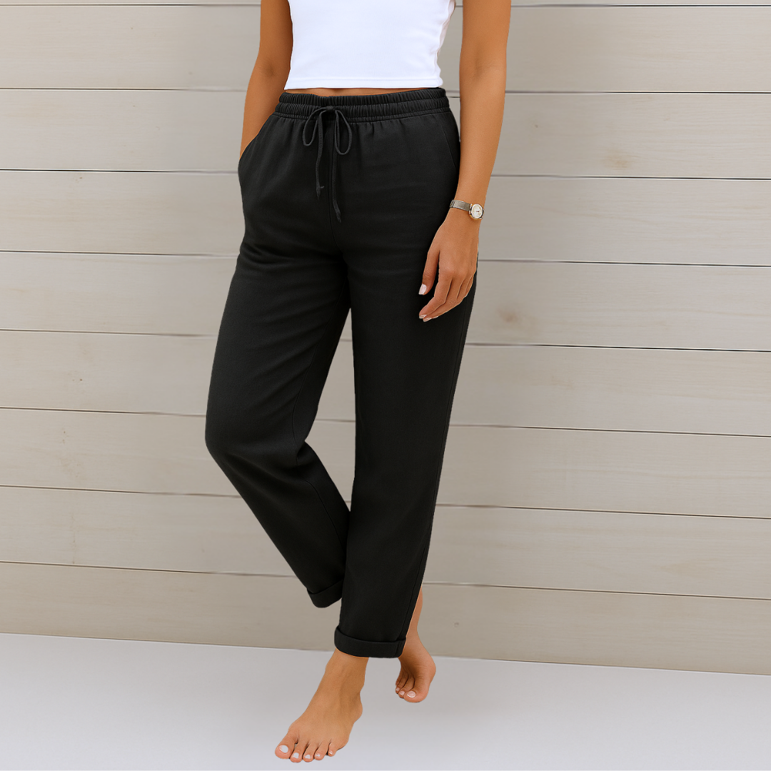 Adrianna Premium Linen Stretch Trousers