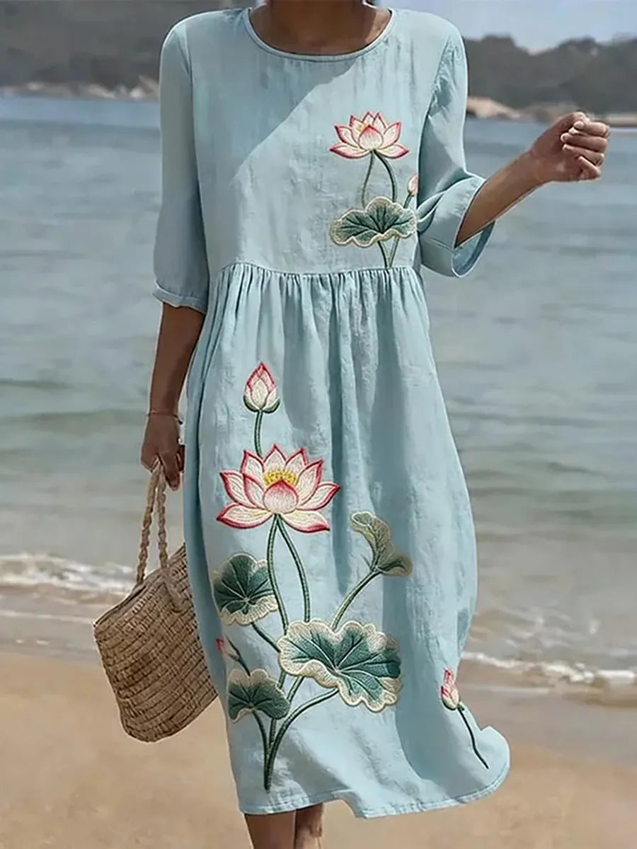 Vanessa | Elegant Floral Printed Dress