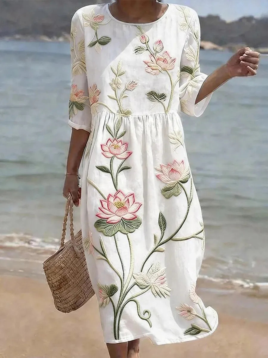 Chloe | Elegant Floral Printed Dress