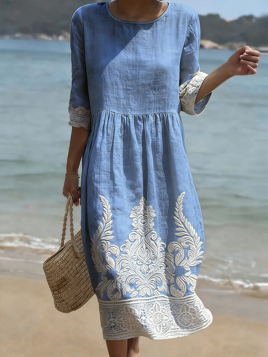 Amber | Elegant Floral Printed Dress