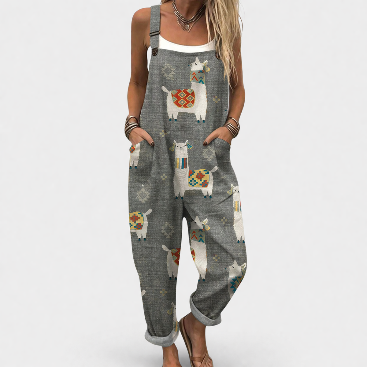 Jill | Relaxed Patterned Jumpsuit