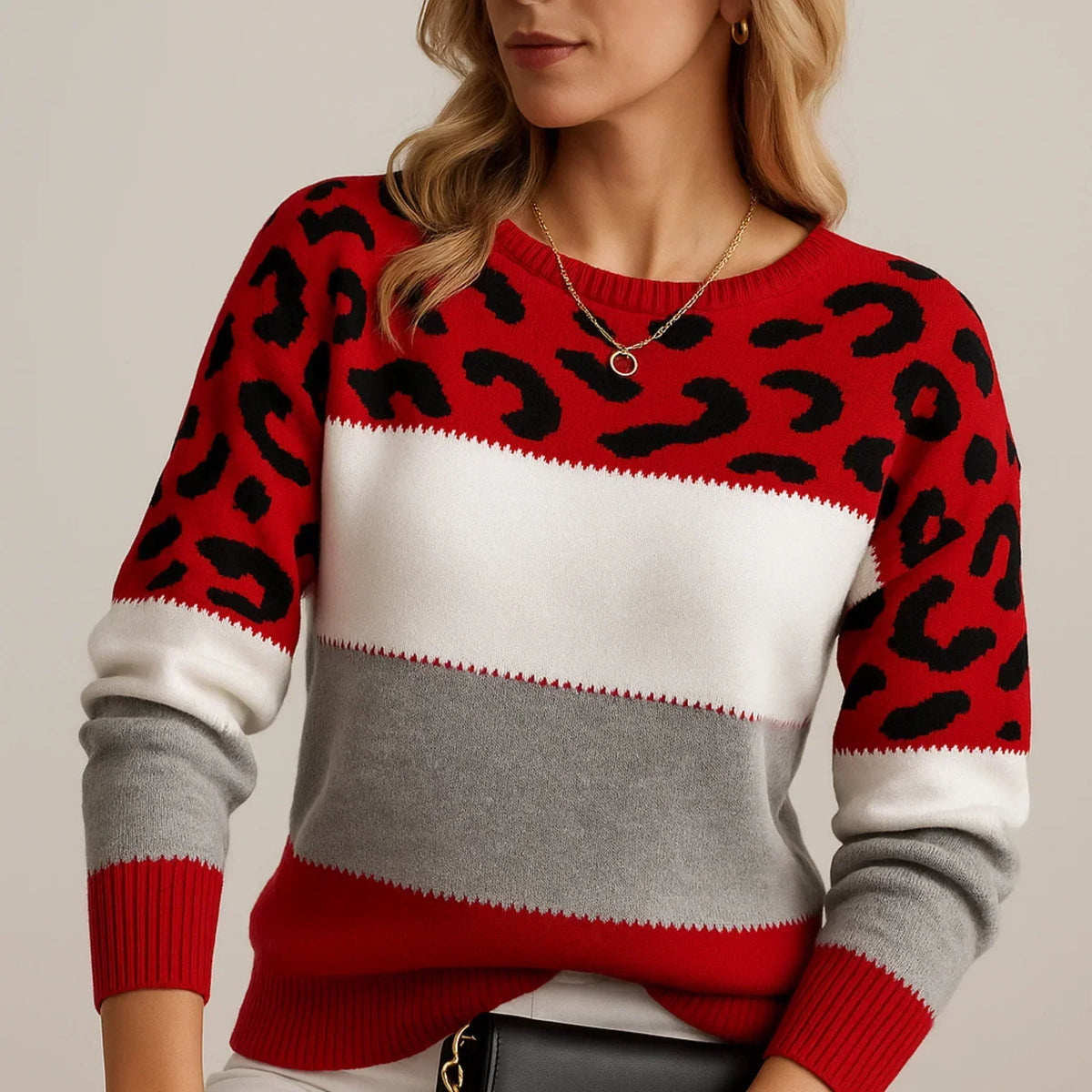Calista Leopard Print Jumper