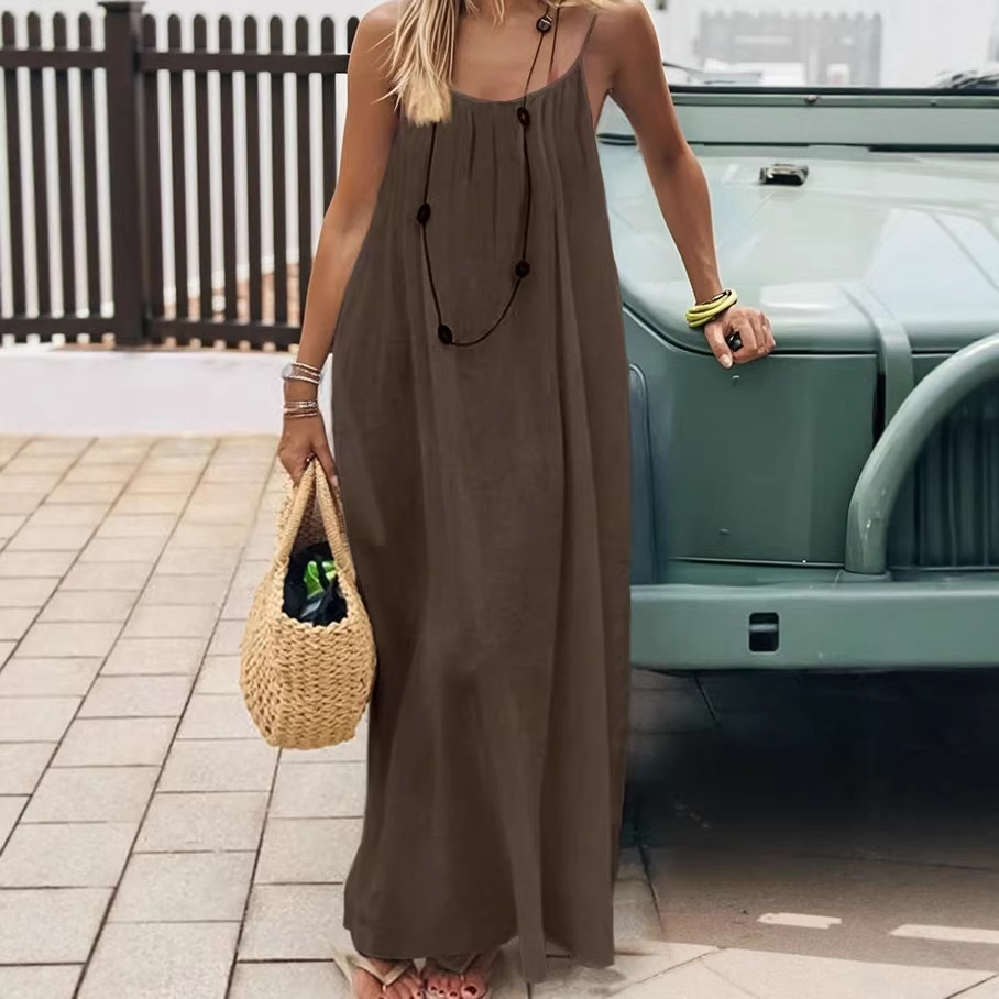Grace | Solid Halter Maxi Dress