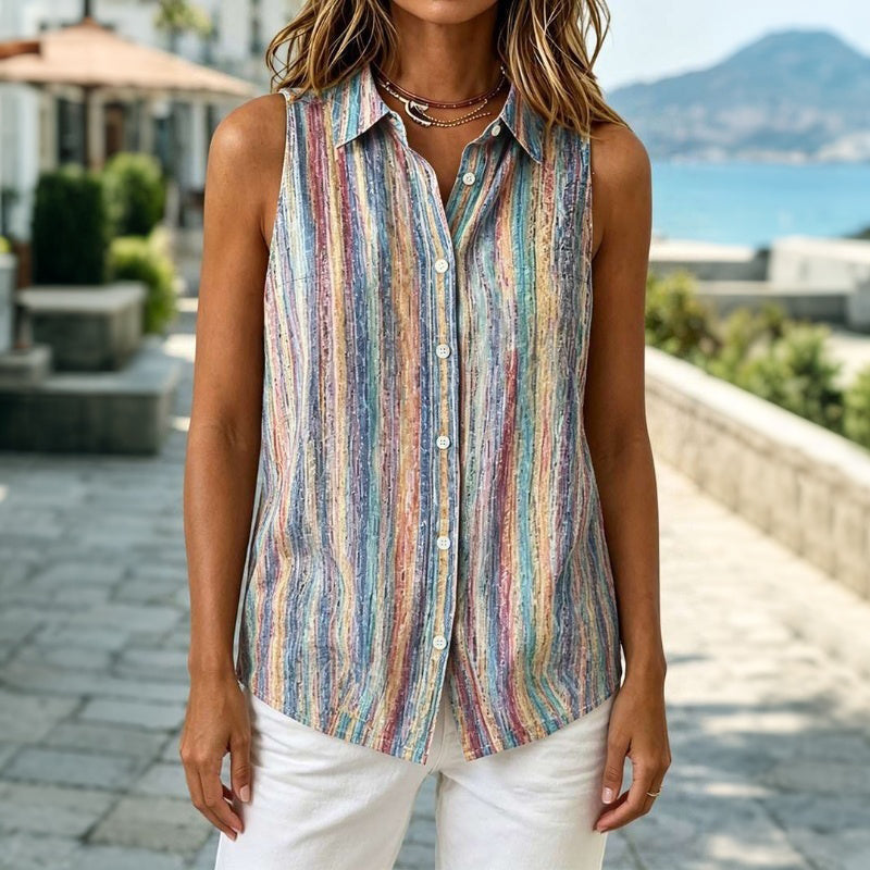 Colourful Striped Tank Top