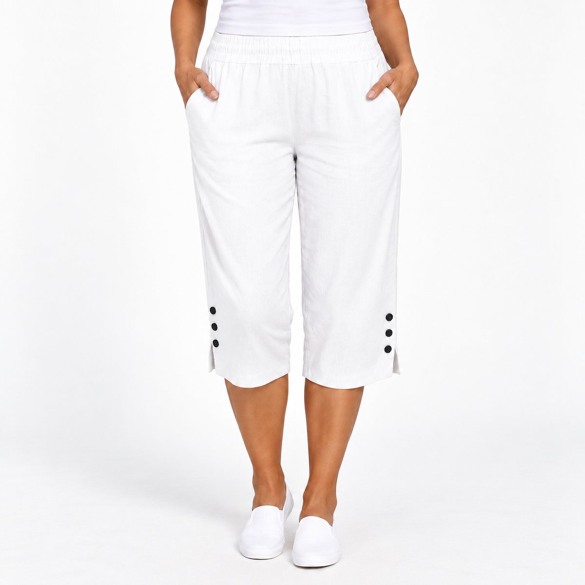 Tessa | Relaxed Cotton Capri Pants