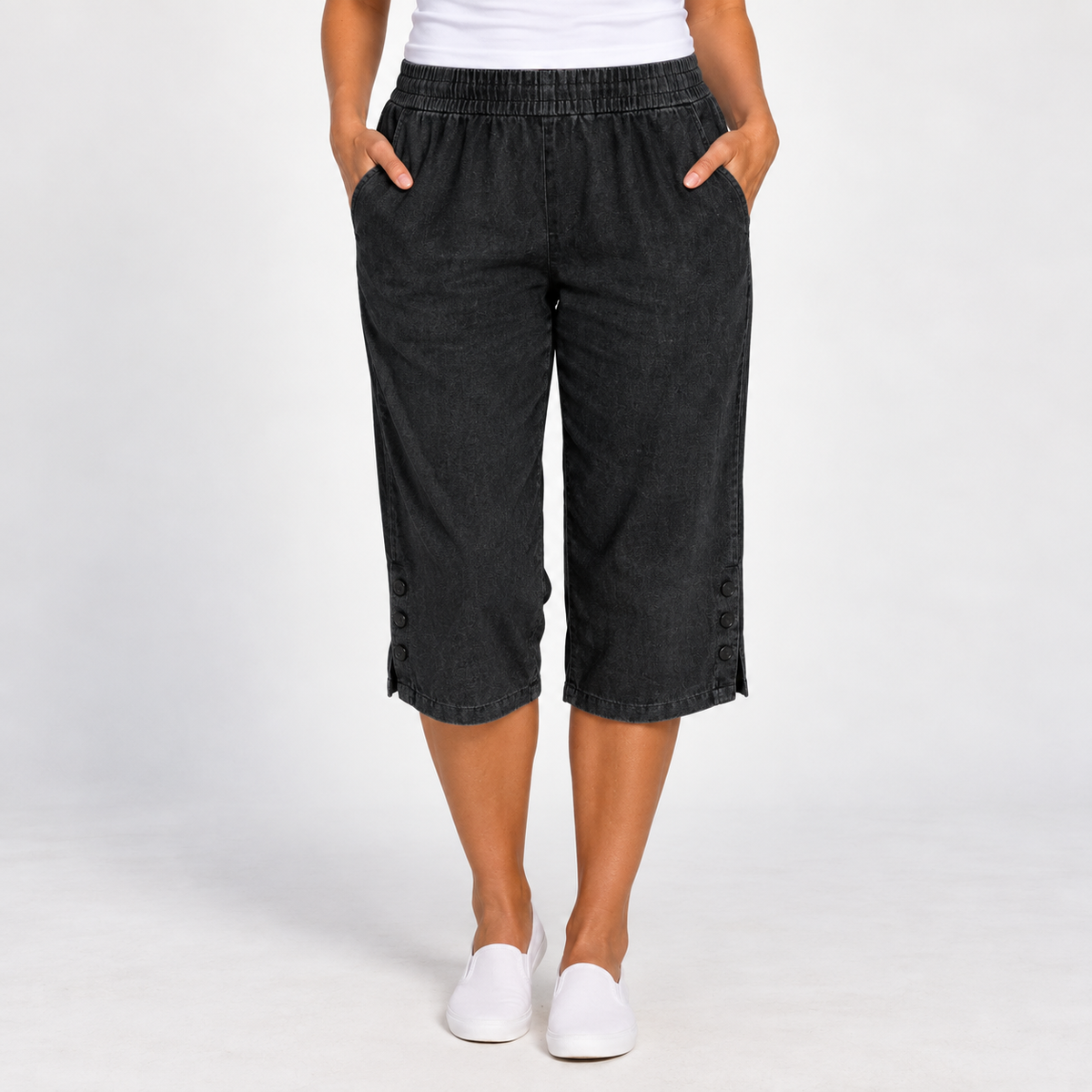 Tessa | Relaxed Cotton Capri Pants