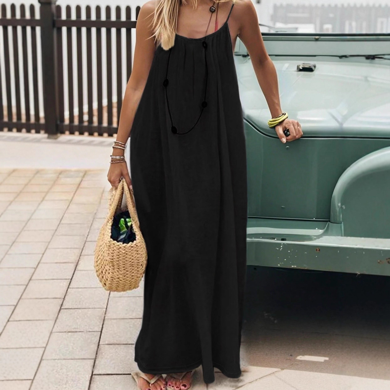 Grace | Solid Halter Maxi Dress