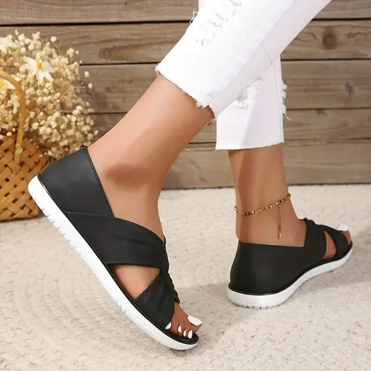 Annette | Cushioned Crossover Sandals