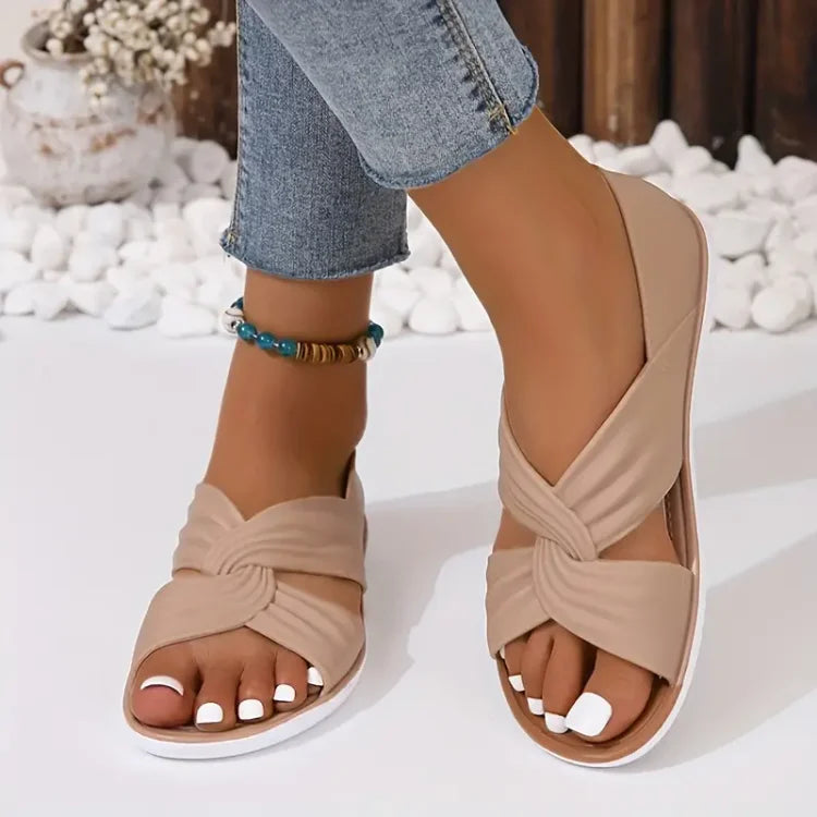 Annette | Cushioned Crossover Sandals