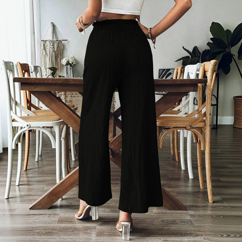 Casual Solid Colour Trousers