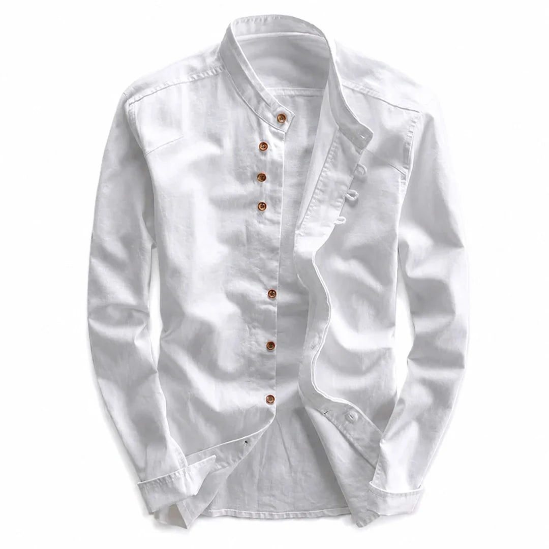 Kyoto - Men's Band Collar Shirt