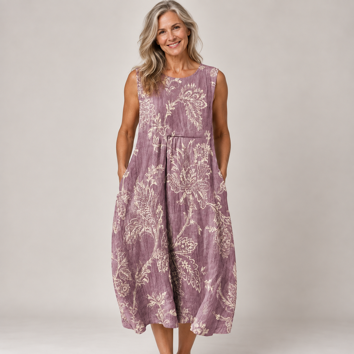 Simone | Artistic Relaxed Midi Dress