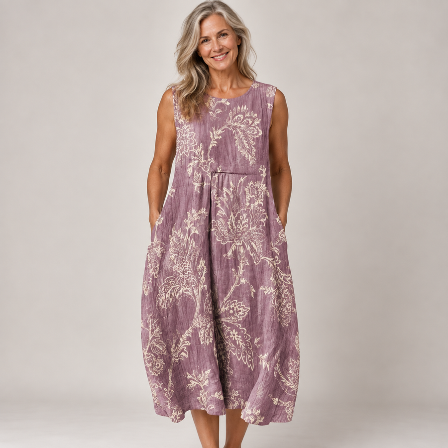 Simone | Artistic Relaxed Midi Dress