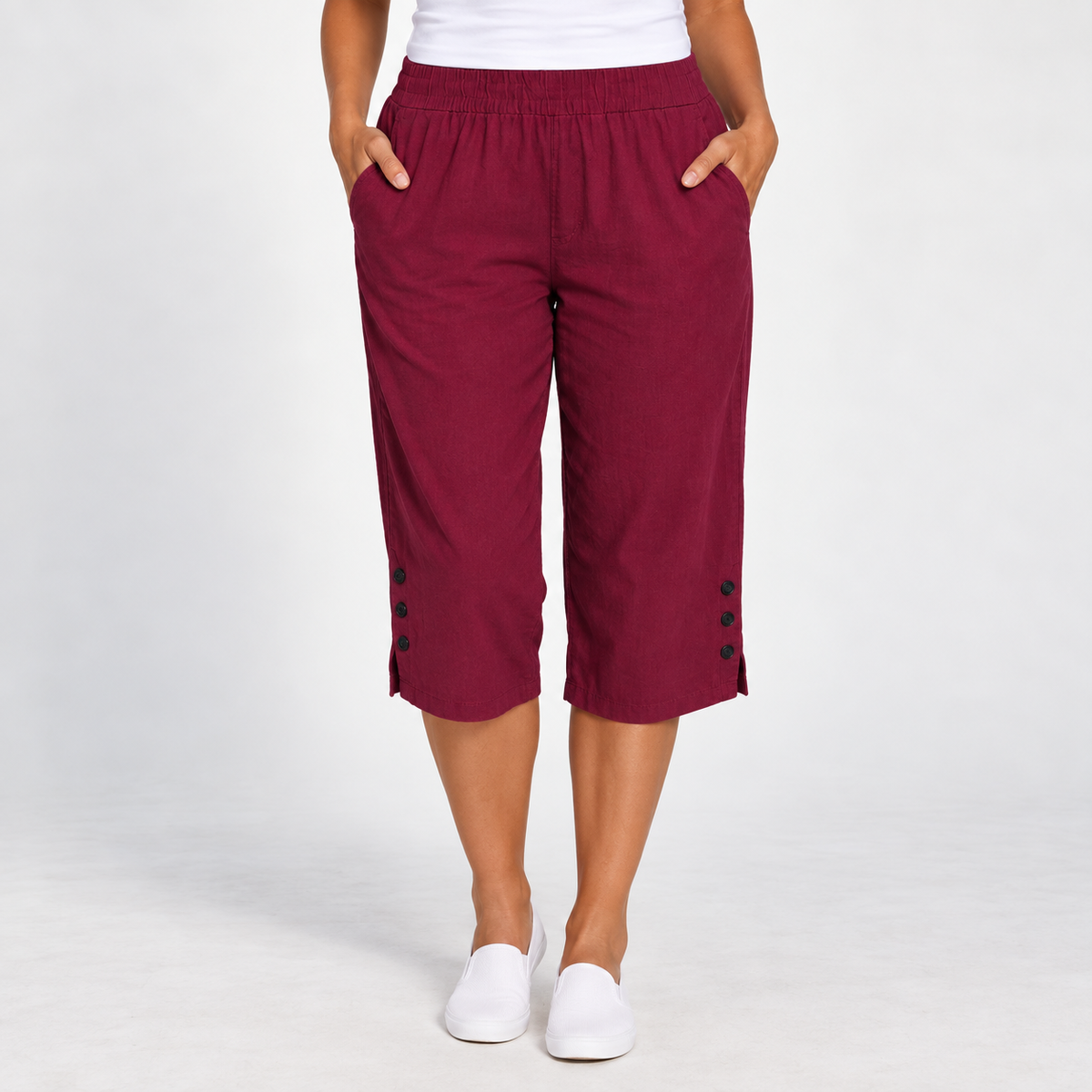 Tessa | Relaxed Cotton Capri Pants