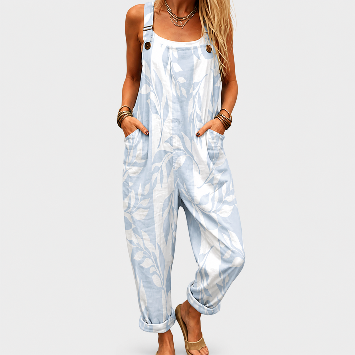 Kaye | Relaxed Patterned Jumpsuit
