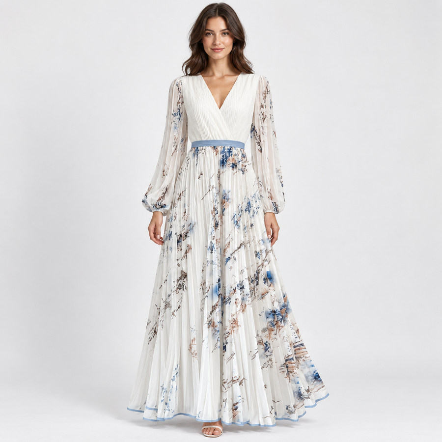 Evelina | Elegant Floral Maxi Dress