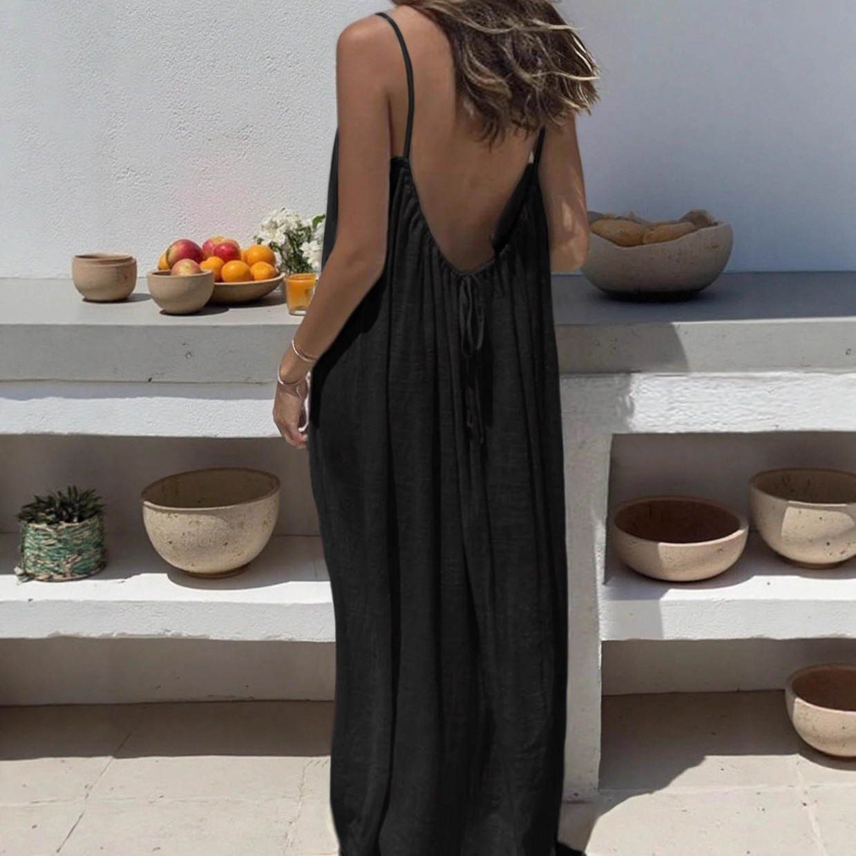 Grace | Solid Halter Maxi Dress