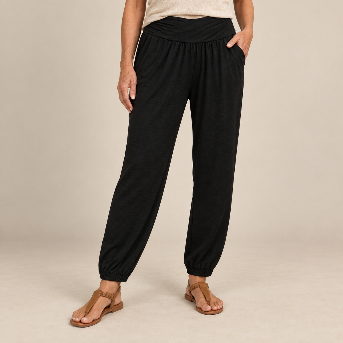 Solid Colour Casual Pants
