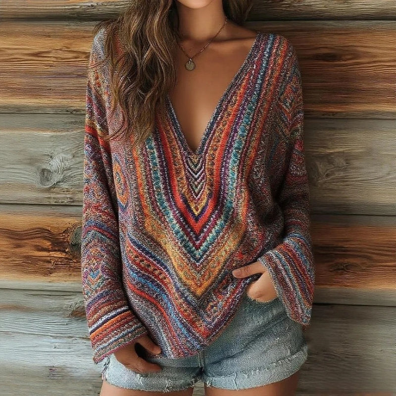 Vintage Colourful Blouse