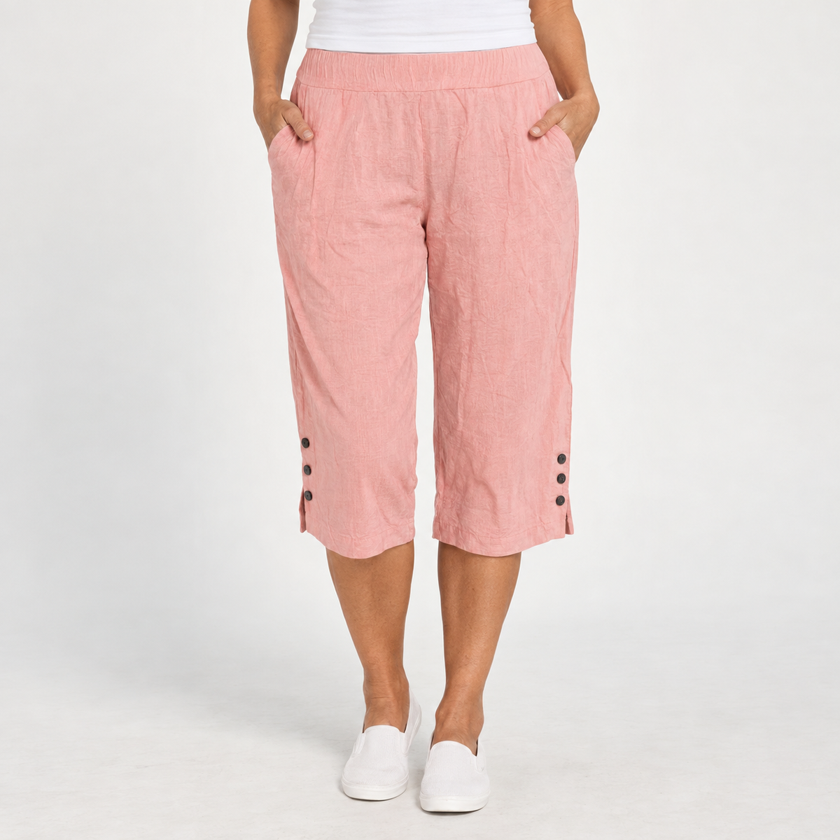 Tessa | Relaxed Cotton Capri Pants