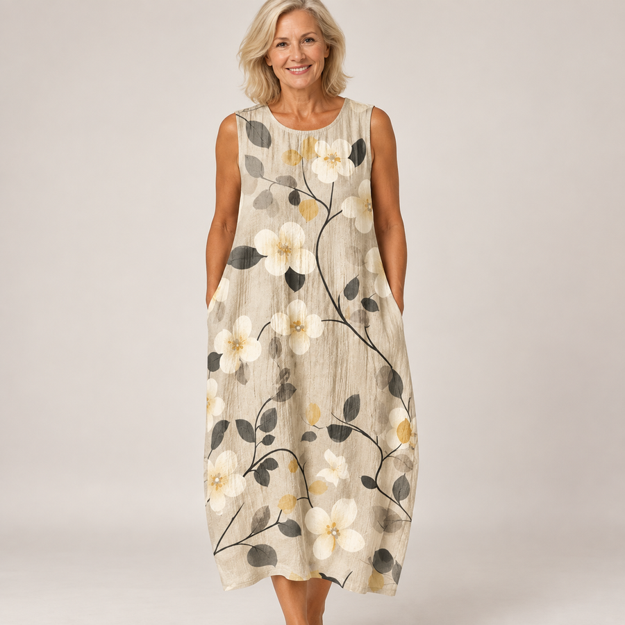 Rosalie | Artistic Relaxed Midi Dress