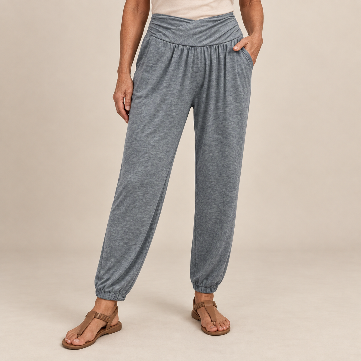 Solid Colour Casual Pants