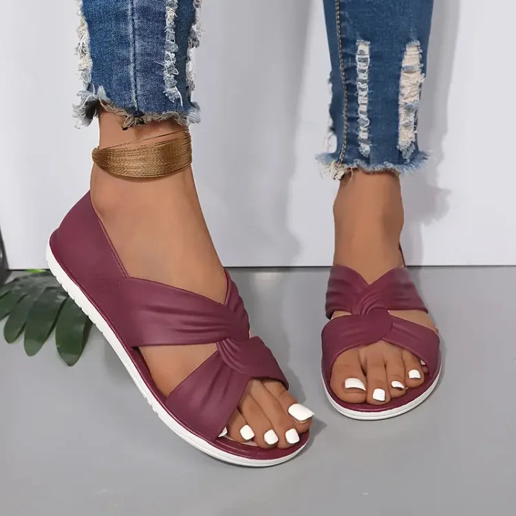 Annette | Cushioned Crossover Sandals