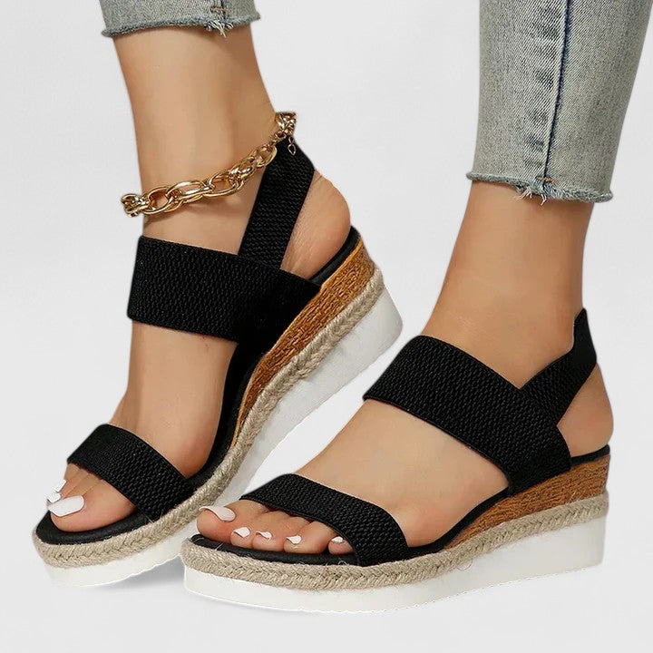 Selena | Stylish Wedge Strap Sandals