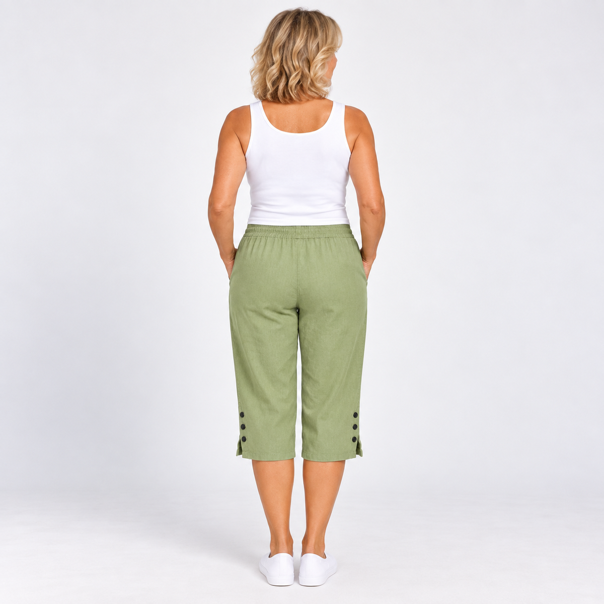 Tessa | Relaxed Cotton Capri Pants
