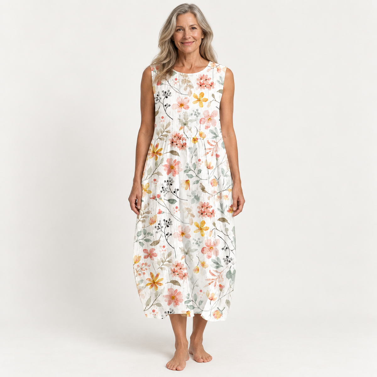 Margot | Artistic Relaxed Midi Dress