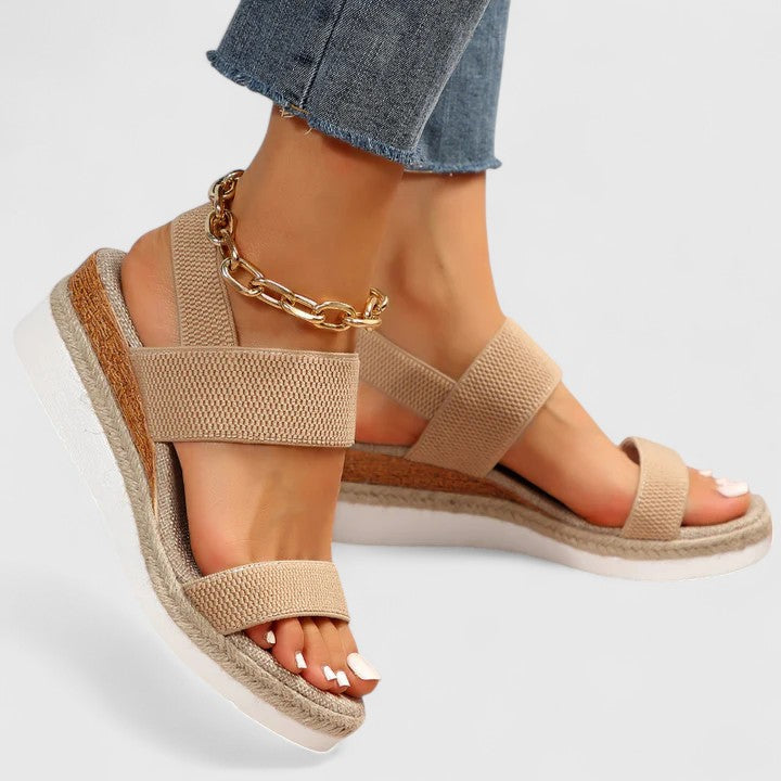 Selena | Stylish Wedge Strap Sandals