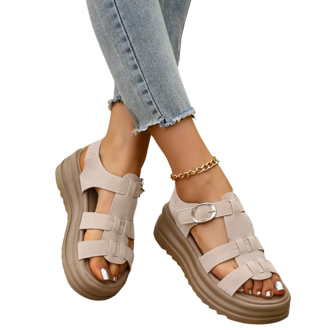 BELLA – Adjustable Strap Platform Gladiator Sandals