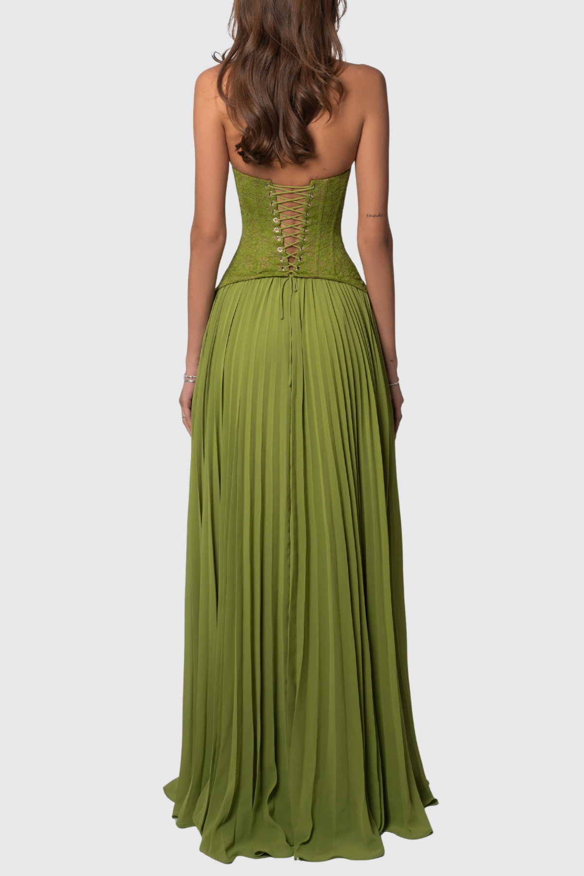 Cevao Halter Corset Maxi Dress