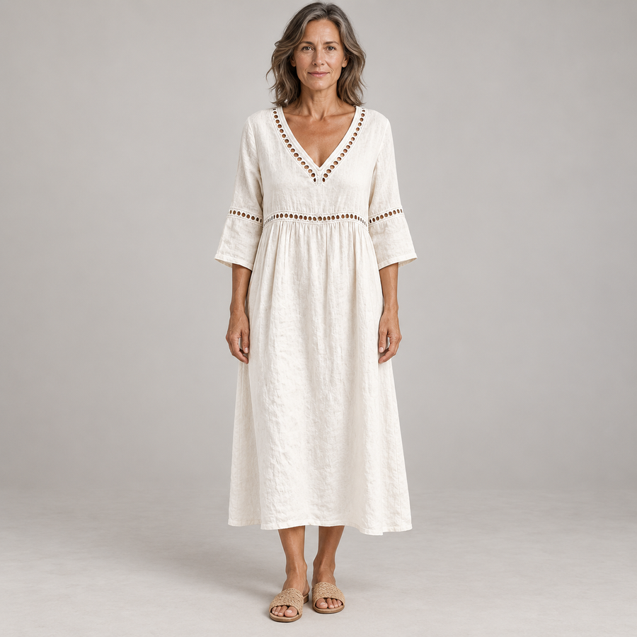 Lenora | Relaxed Lace Midi Dress