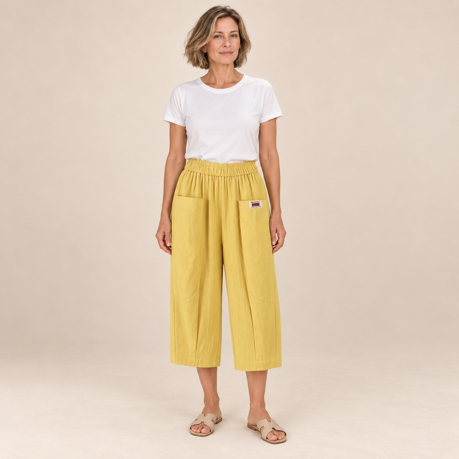 Linnea | Cotton-Linen Comfort Trousers