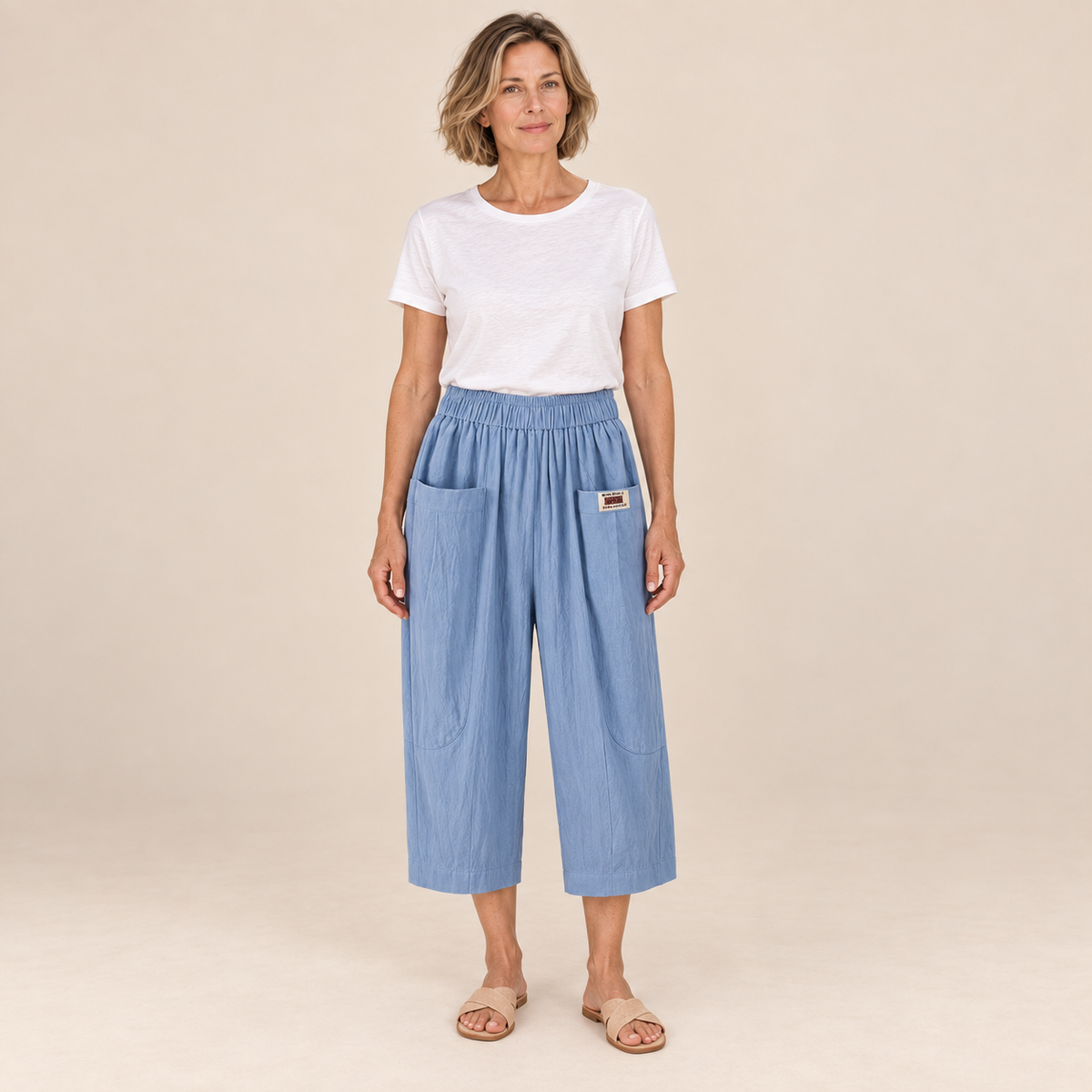 Linnea | Cotton-Linen Comfort Trousers