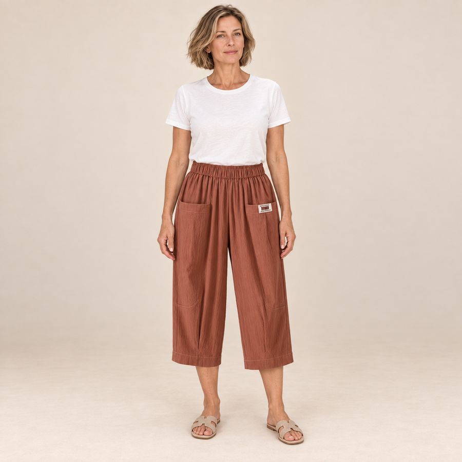 Linnea | Cotton-Linen Comfort Trousers
