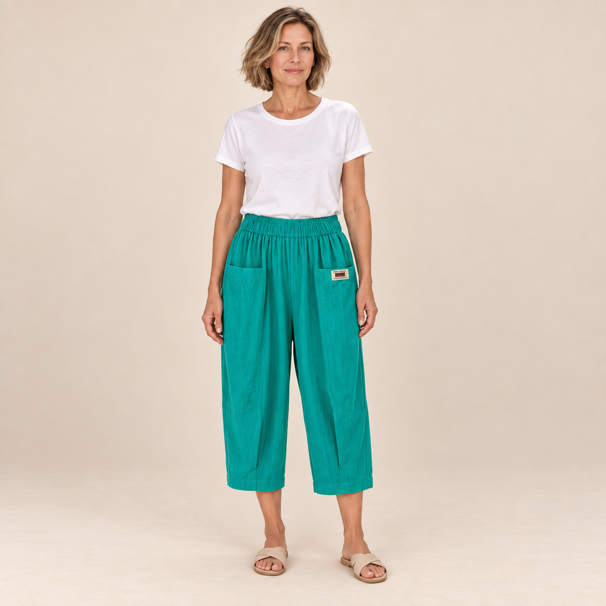 Linnea | Cotton-Linen Comfort Trousers