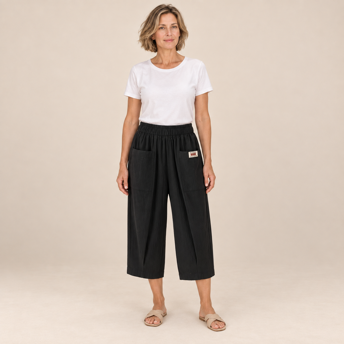 Linnea | Cotton-Linen Comfort Trousers