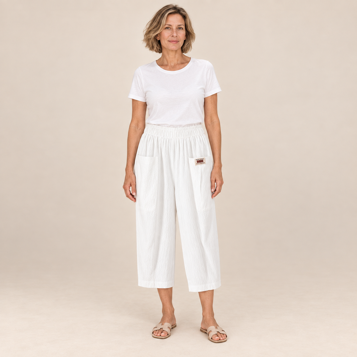Linnea | Cotton-Linen Comfort Trousers