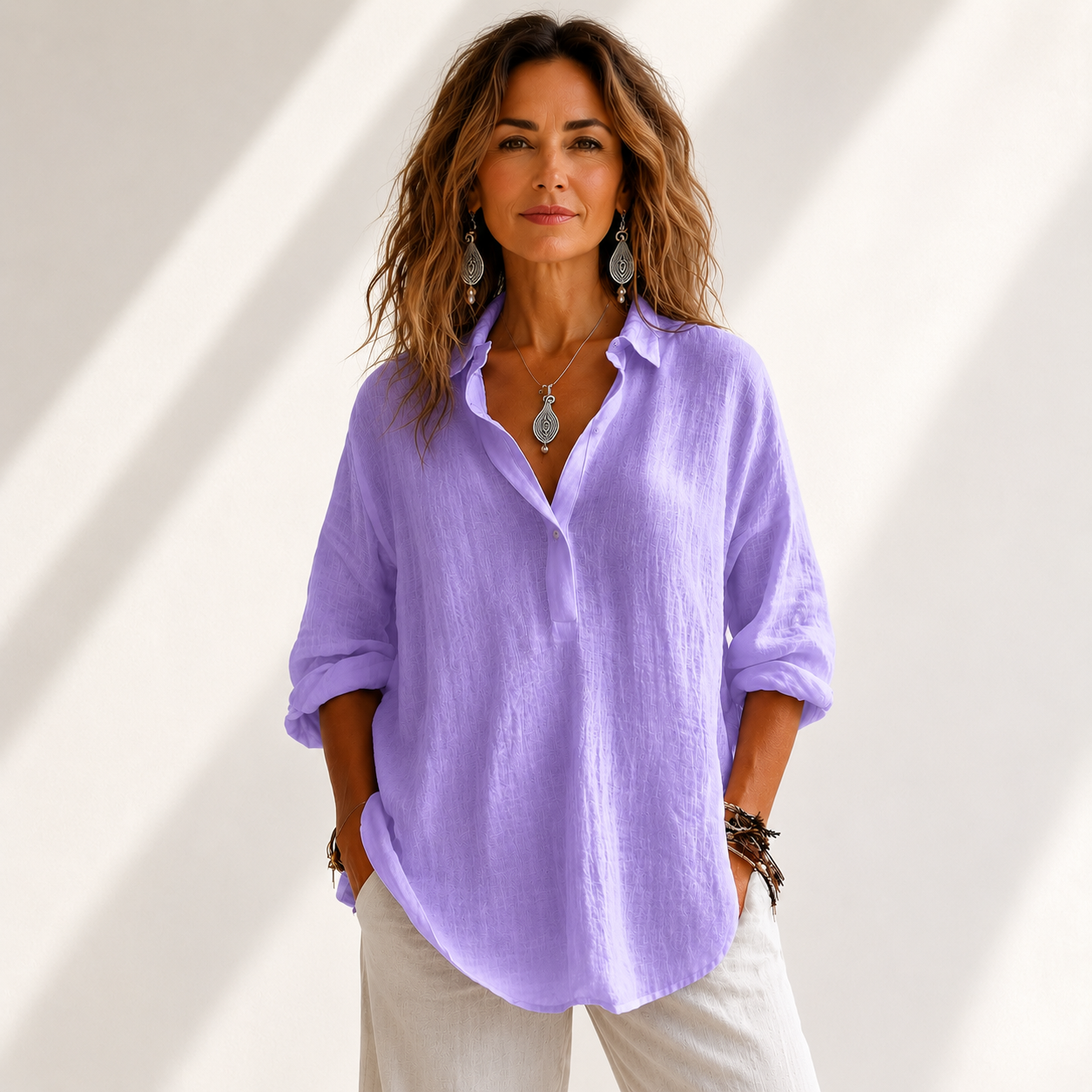Maren | Cotton Linen Blouse