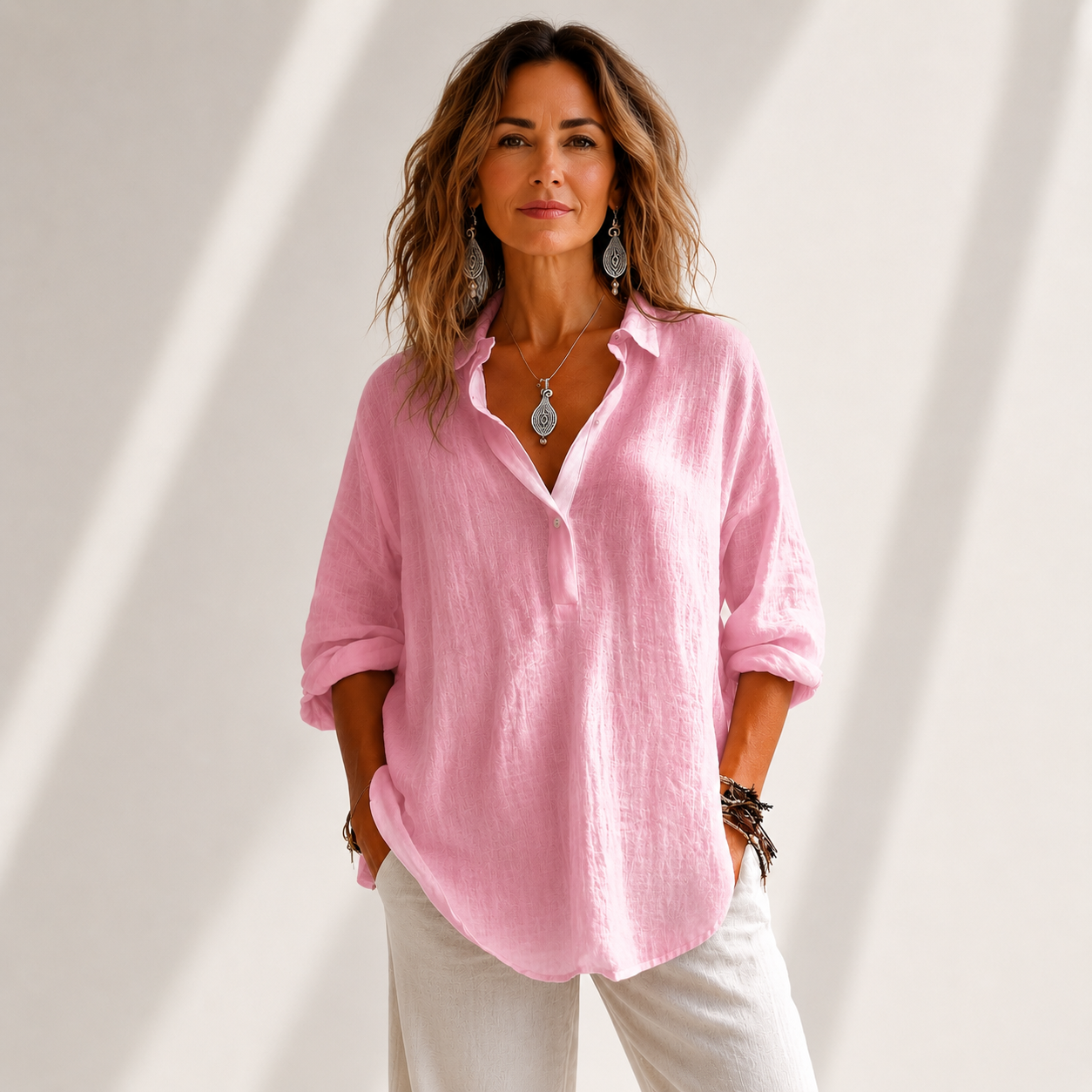 Maren | Cotton Linen Blouse