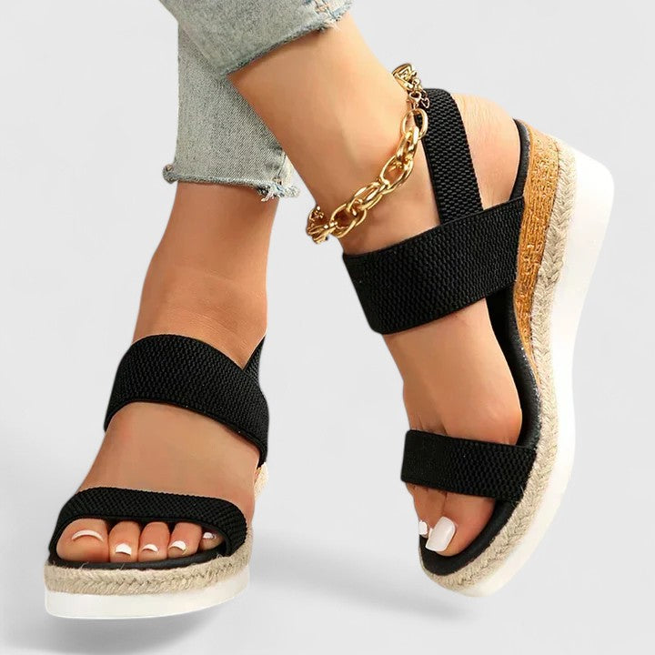 Selena | Stylish Wedge Strap Sandals