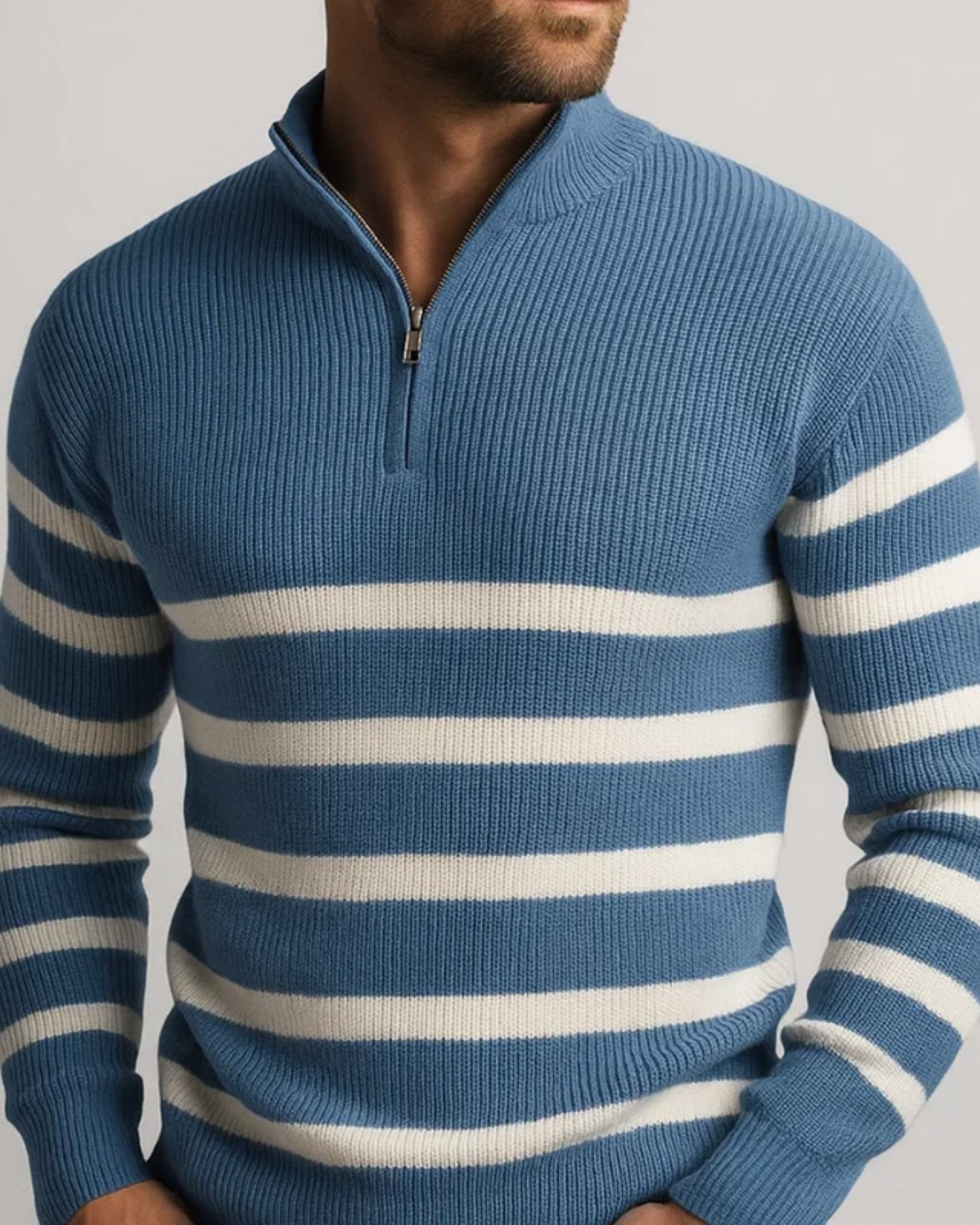 Blackwell | Stripe Zip Sweater