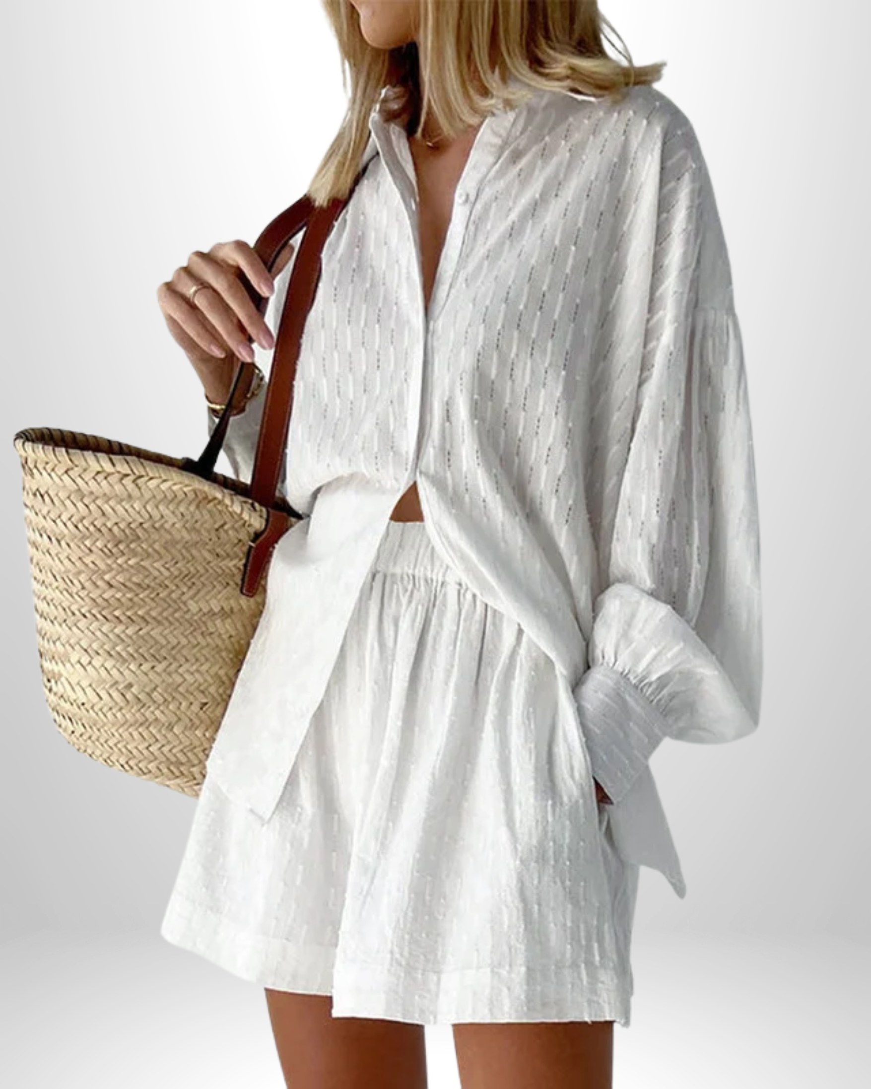 Elizabeth | Breezy Shirt And Shorts Set