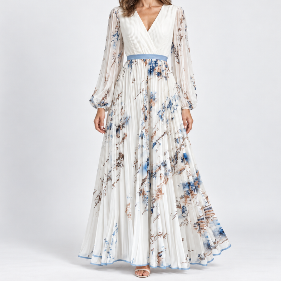 Evelina | Elegant Floral Maxi Dress